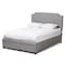 Baxton Studio Aubrianne Modern Grey Upholstered Queen Storage Bed 143-8055 - alternate 1